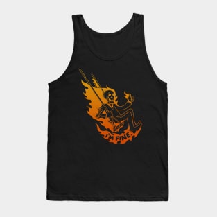 I'm Fine Fire Tank Top